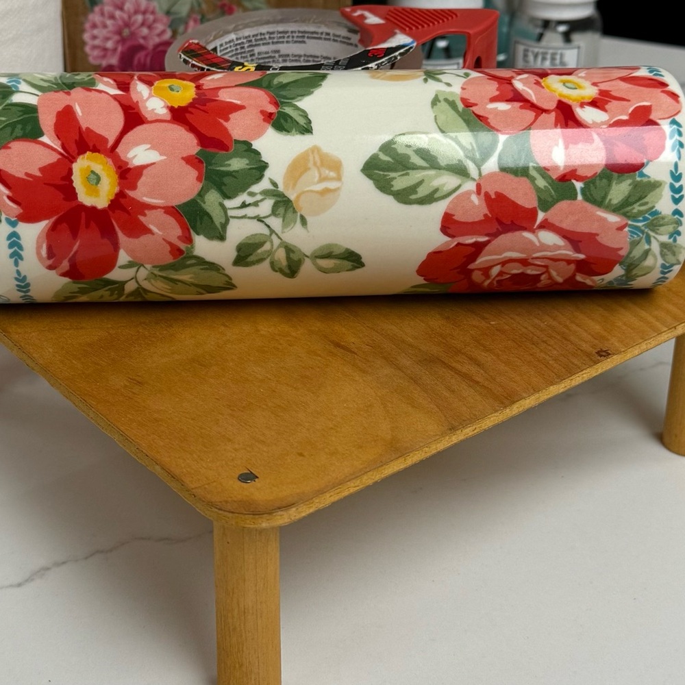 The Pioneer Woman Floral Rolling Pin - Red and Green